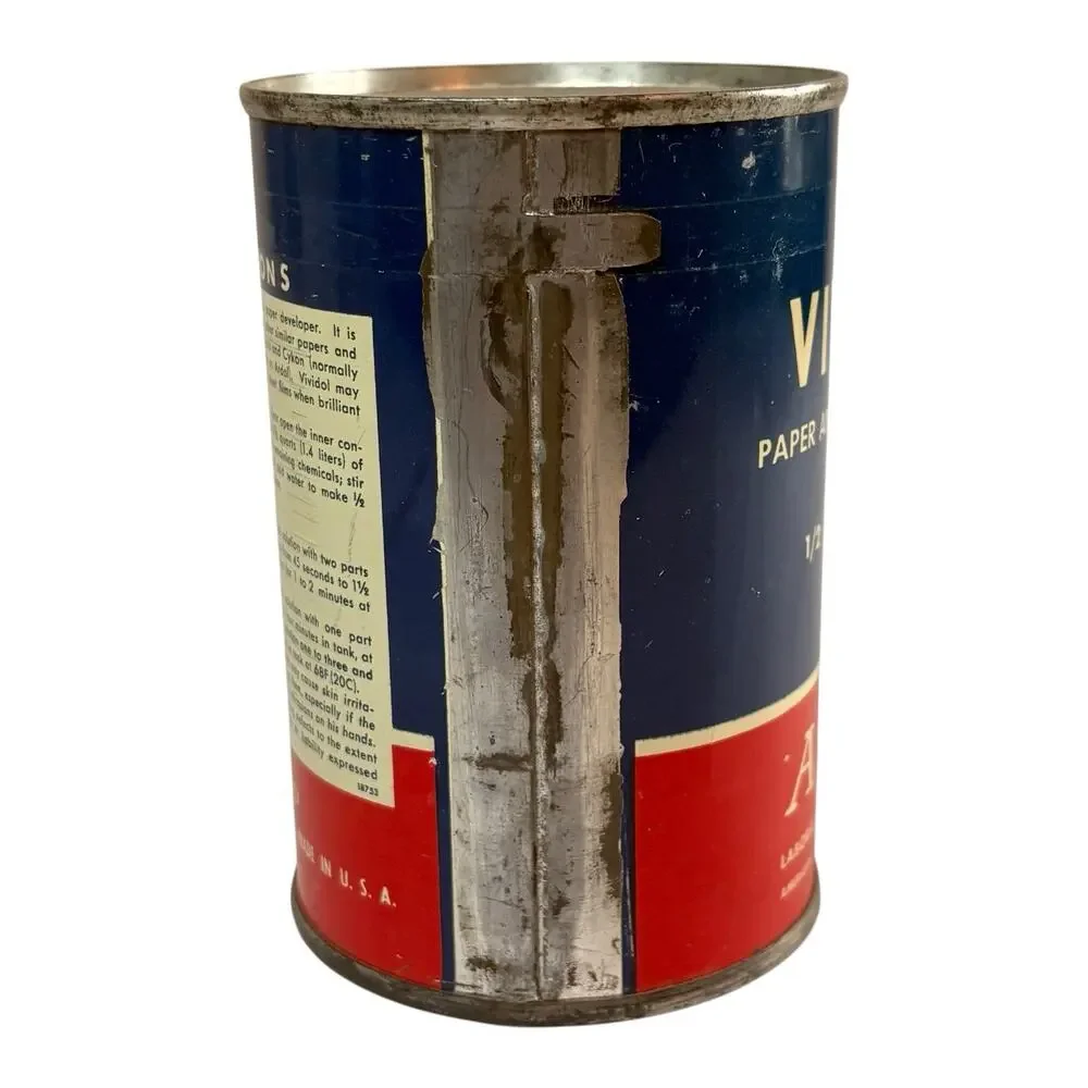 SEALED VTG Ansco Vividol Paper and Film Developer 1/2 Gallon Size 1.89 Liters